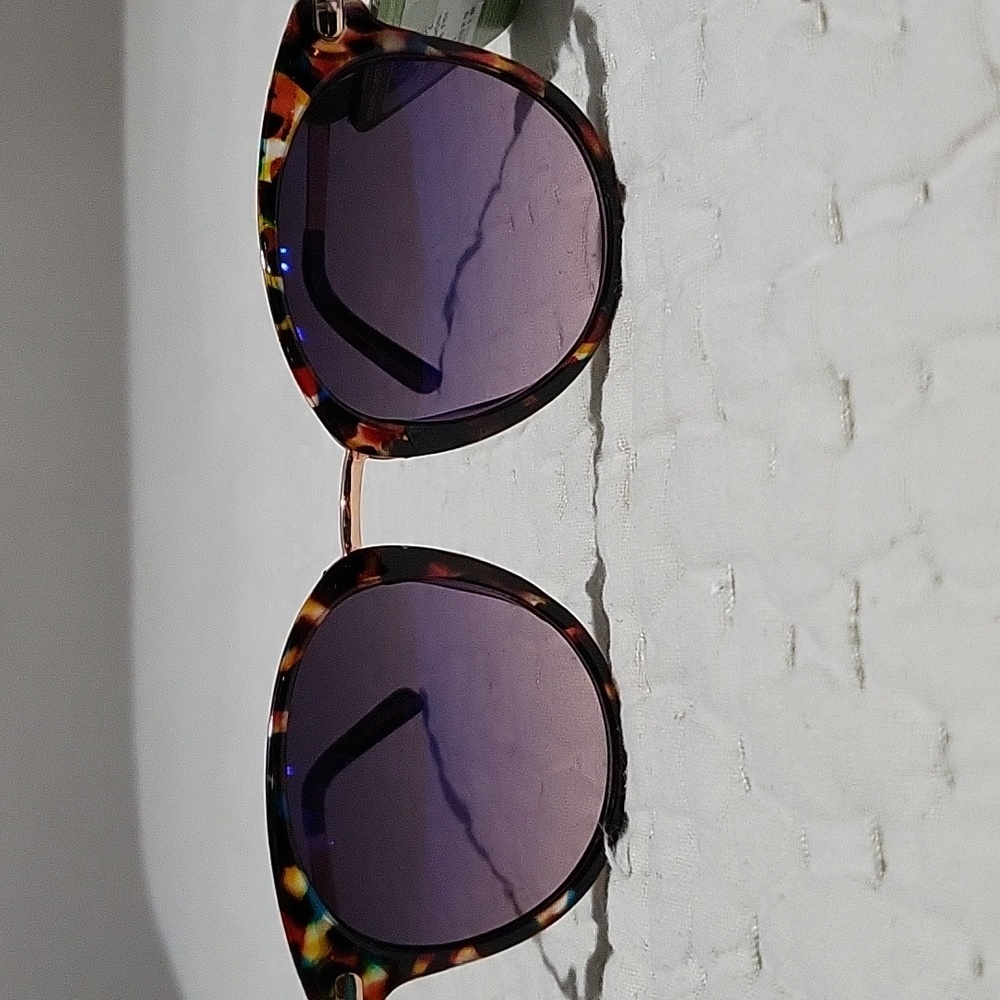 NWT Foster Grant Brown Yellow Purple Sunglasses